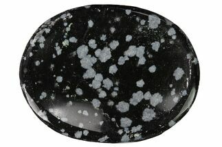 Snowflake Obsidian Worry Stones - 1.5" Size