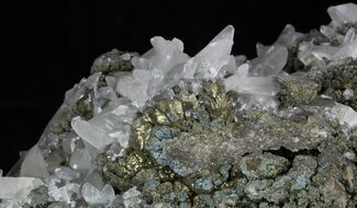 Calcite Crystals On Galena & Chalcopyrite - Missouri #33895