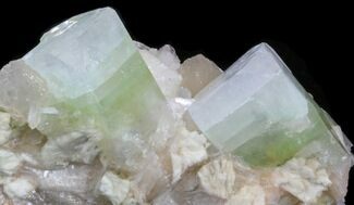 Uniquely Zoned Apophyllite Crystals With Stilbite - India #34064