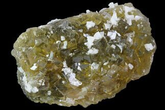 Yellow, Cubic Fluorite Crystal Cluster with Dolomite - Spain #98695