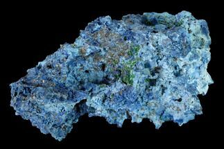Gorgeous Blue Shattuckite with Malachite - Tantara Mine, Congo #146726