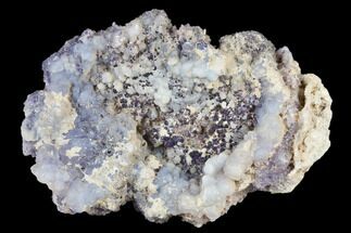 Purple Fluorite & Chalcedony Geode - Fluorescent! #182419