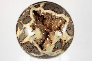 Crystal Filled, Polished Septarian Sphere - Utah #200204
