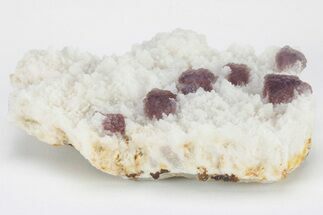 Purple, Stepped-Octahedral Fluorite on Quartz - Lupita Mine #210641