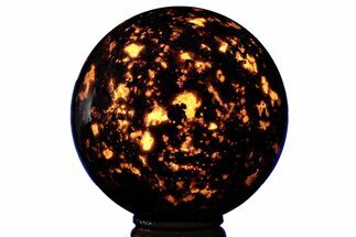 Very Fluorescent, Sodalite-Syenite Sphere - China #209486