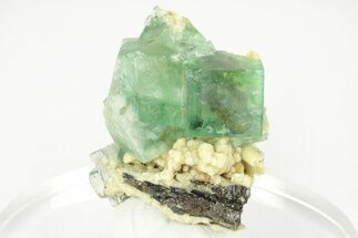 Cubic, Green Fluorite Crystal Cluster - Yaogangxian Mine #215775