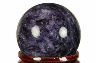 Polished Purple Charoite Sphere - Siberia #212334