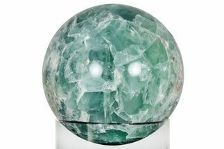 Stunning, Polished Green Fluorite Sphere - Mexico #227224