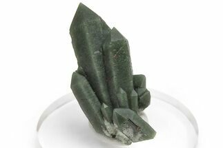 Green, Hedenbergite Included Quartz Cluster - Mongolia #231679
