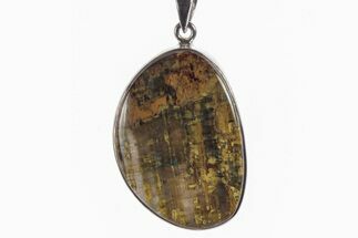 Blue Tiger's Eye Pendant (Necklace) - Sterling Silver #241303
