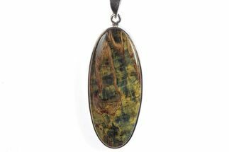Blue Tiger's Eye Pendant (Necklace) - Sterling Silver #241315