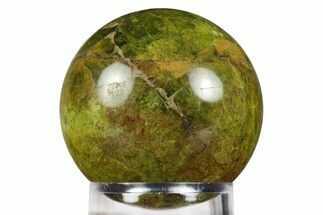 Polished Green Opal Sphere - Madagascar #246423