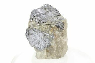 Gleaming Molybdenite in Quartz - La Corne, Canada #247808