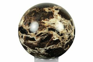 Polished Black Opal Sphere - Madagascar #250798