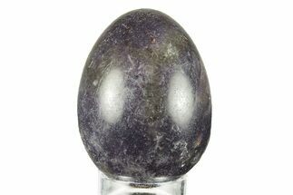 Polished Purple Lepidolite Egg - Madagascar #250894