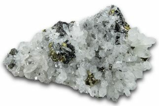 Quartz Needles with Pyrite and Sphalerite - Peru #258467