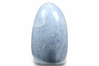Polished, Free-Standing Blue Calcite - Madagascar #258663