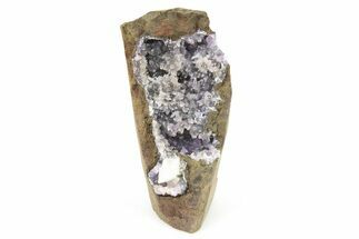 Amethyst Crystals and Chabazite in Basalt - India #266944