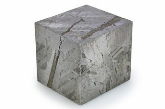 Etched Muonionalusta Meteorite Cube ( g) - Sweden #271196