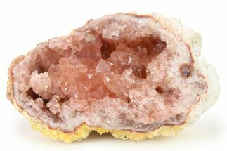 Sparkly Pink Amethyst Geode Section - Argentina #271313