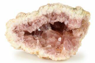 Sparkly Pink Amethyst Geode Section - Argentina #271318
