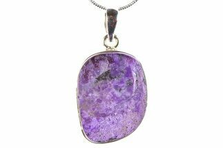 Polished Sugilite Pendant (Necklace) - Sterling Silver #278550