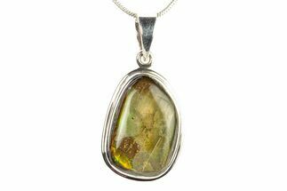 Stunning Ammolite Pendant (Necklace) - Sterling Silver #280072
