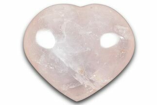 Polished Rose Quartz Heart - Madagascar #280380