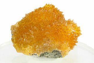 Intense Orange Calcite Crystal Cluster - Poland #282270