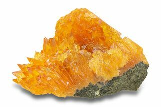 Intense Orange Calcite Crystal Cluster - Poland #282276