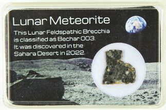 Polished Lunar Meteorite Slice ( g) - Bechar #285295