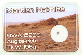 Martian Nakhlite Meteorite Fragment - NWA #285780