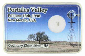 Portales Valley Chondrite Meteorite Slice - New Mexico #286028