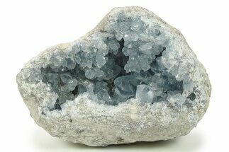 Crystal Filled Celestine (Celestite) Geode - Madagascar #287131