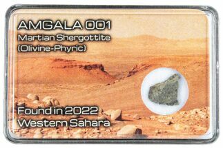 Martian Shergottite Meteorite Slice - Amgala #288242