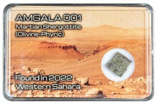 Martian Shergottite Meteorite Slice - Amgala #288244