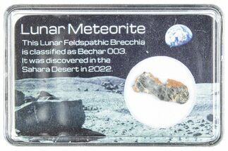 Polished Lunar Meteorite Slice ( g) - Bechar #288433