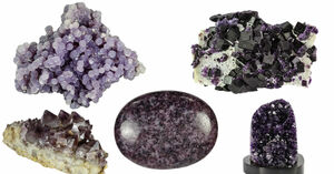 Purple Crystals & Stones
