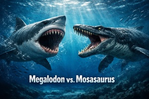 Megalodon vs Mosasaurus: Who would win?