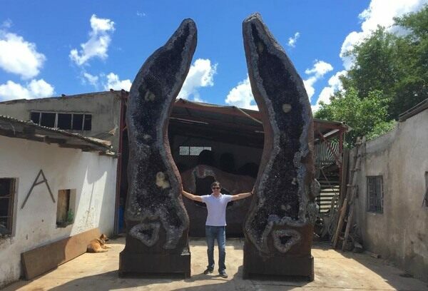 An amethyst cathedral measuring a staggering 21 feet (6.5m high from Uruguay.