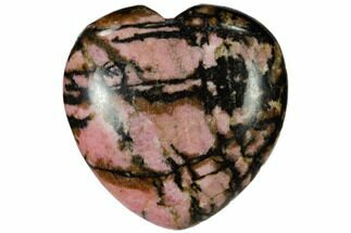1.5" Polished Rhodonite Heart