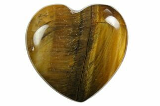 1.1" Polished Tiger's Eye Heart