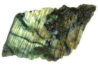 3"+ Single Side Polished Labradorite Piece