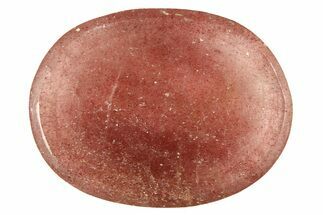 1.5" Polished Strawberry Quartz Worry Stone