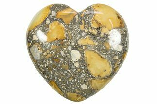 1.7" Polished Maligano Jasper Hearts - Indonesia