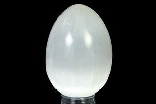 4 1/2" Large Selenite Eggs - With Stand