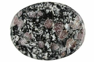 1.5" Polished Garnets in Matrix Worry Stone