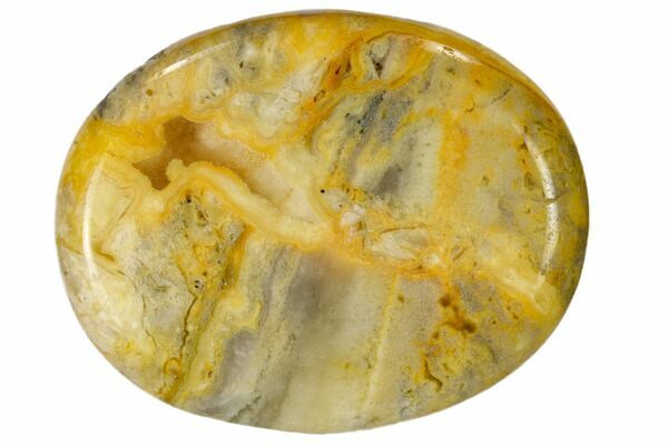 Yellow Crazy Lace Agate Worry Stones Yellow Crazy Lace Agate Worry Stones
