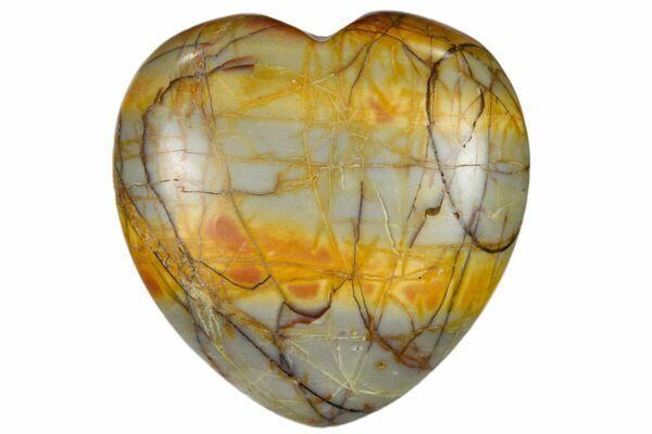 Yellow Crazy Lace Agate Hearts Yellow Crazy Lace Agate Hearts