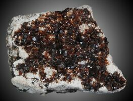 1.9 Black Andradite (Melanite) Garnet Cluster - Kazakhstan